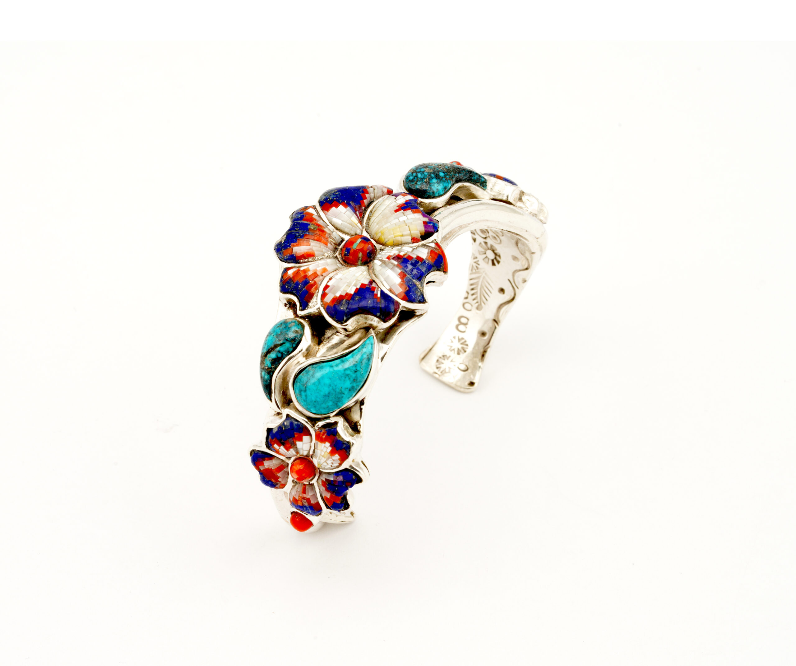 Multi Gemstone Flower Ring | Sterling Silver – Burton's Gems and Opals